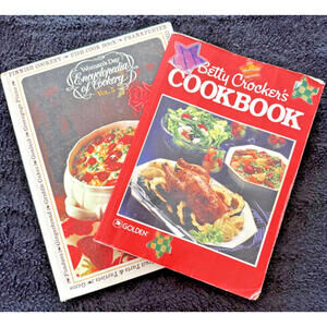 Vintage Cookbooks, Betty Crocker & Womans Day Encyclopedia, Essential CookBooks